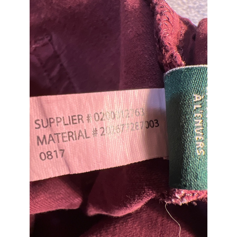 Lauren Ralph Lauren Burgundy Straight Leg Stretch Pants 16W Wine Red - Picture 16 of 16